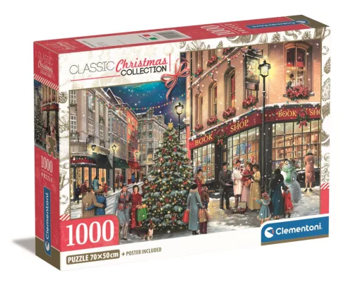 Clementoni 1000 db-os Compact puzzle - Karácsonyi séta
