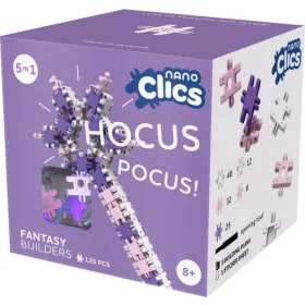   Nano Clics - 5 az 1-ben 125 db-os kreatív építőjáték, Fantázia világ