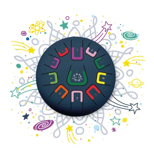 Tambú Világűr - gyerekhangszer, zenedob, handpan