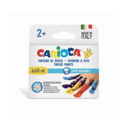 Carioca - ujjfestékek 4x50 ml