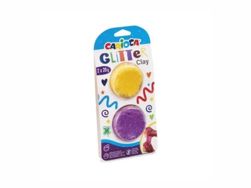 Carioca - Csillámos gyurma - sárga, lila