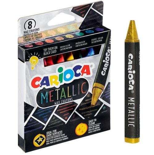 Carioca - Metallic zsírkréta készlet 8 db-os