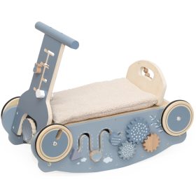 Label Label 3 az 1-ben Hintaló, Járássegítő és Kismotor - Kék   Label Label 3 az 1-ben Hintaló, Járássegítő és Kismotor - Kék