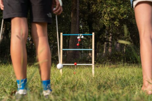 BS Toys 2 az 1-ben Létrás célbadobó és karikadobáló játék