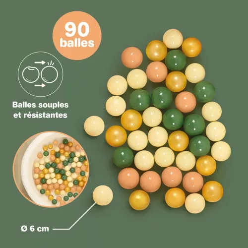 LUDI 90 db-os labdakészlet labdamedencéhez