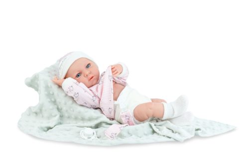 Marina&Pau baba - Vanília illatú pelenkás baba, puha takaróban -38cm