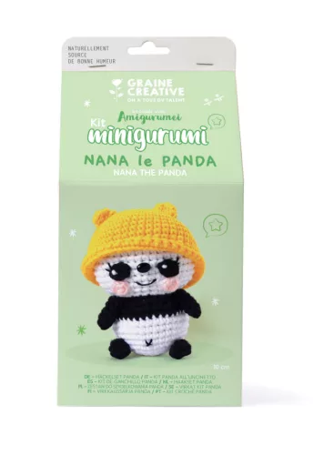 Graine Creative Minigurumi készlet – Panda (10 cm)