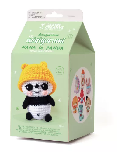 Graine Creative Minigurumi készlet – Panda (10 cm)