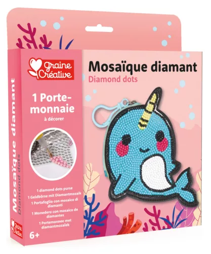 Graine Creative Gyémántfestő kulcstartó – Bálnakornis
