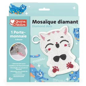 Graine Creative Gyémántfestő kulcstartó – Cica