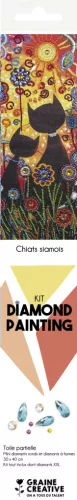 Graine Creative Gyémántfestés – Sziámi cicák