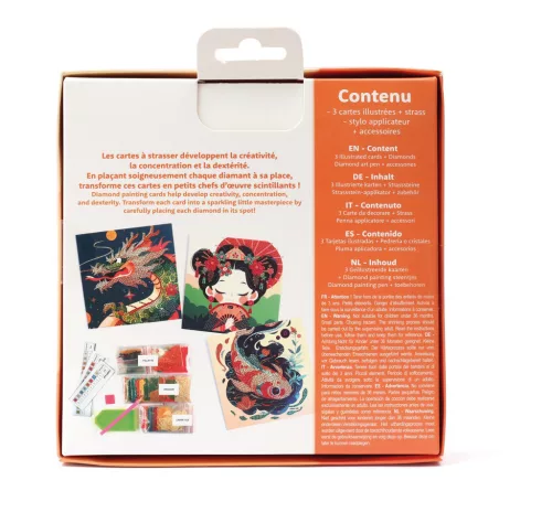 Graine Creative Gyémántfestő képeslap – Japán