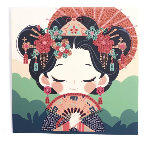 Graine Creative Gyémántfestő képeslap – Japán