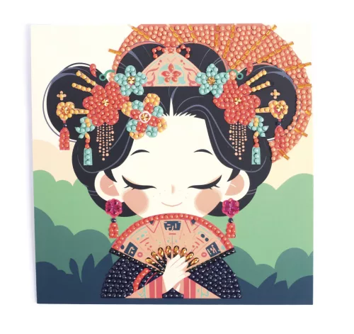 Graine Creative Gyémántfestő képeslap – Japán