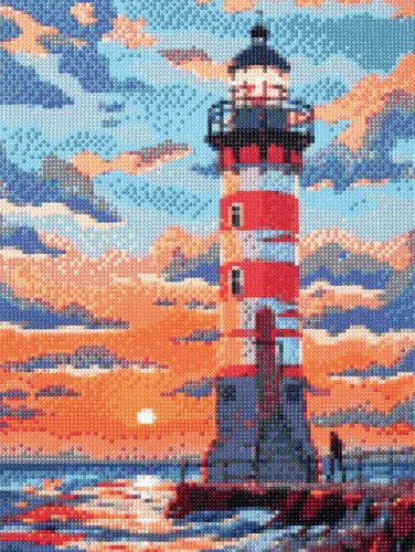 Graine Creative Gyémántfestés – Világítótorony (30×40 cm)