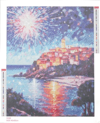 Graine Creative Gyémántfestés – Tűzijáték (40×50 cm)