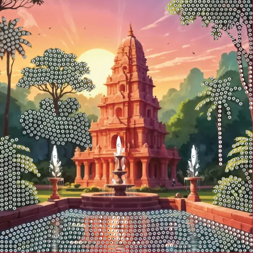 Graine Creative Gyémántfestő képeslap – India