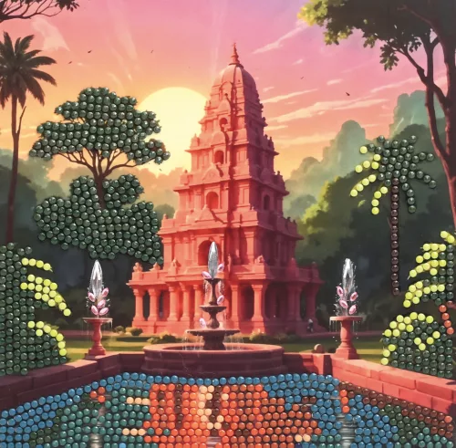 Graine Creative Gyémántfestő képeslap – India