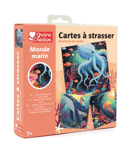 Graine Creative Gyémántfestő képeslap – Tengeri világ