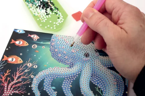 Graine Creative Gyémántfestő képeslap – Tengeri világ