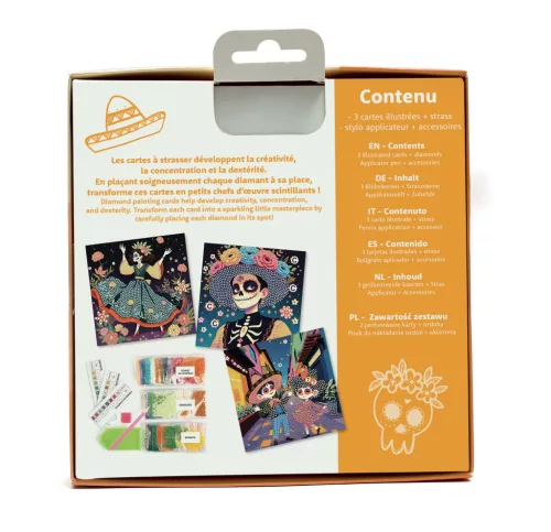 Graine Creative Gyémántfestő képeslapok – Mexikói halottak napja