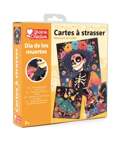 Graine Creative Gyémántfestő képeslapok – Mexikói halottak napja
