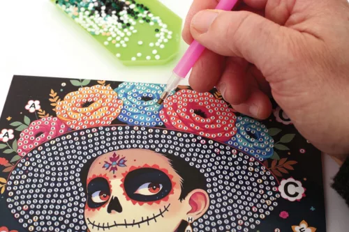 Graine Creative Gyémántfestő képeslapok – Mexikói halottak napja