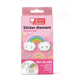 Graine Creative Gyémántfestő matrica – Szivárvány