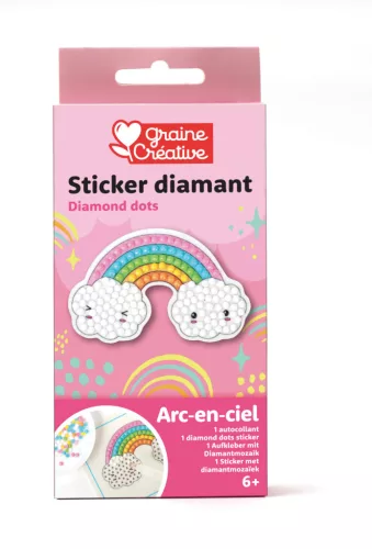 Graine Creative Gyémántfestő matrica – Szivárvány