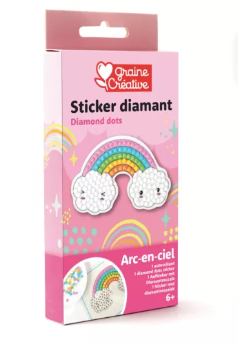 Graine Creative Gyémántfestő matrica – Szivárvány