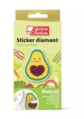 Graine Creative Gyémántfestő matrica – Avokádó