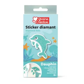 Graine Creative Gyémántfestő matrica – Delfin