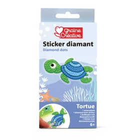 Graine Creative Gyémántfestő matrica – Teknős