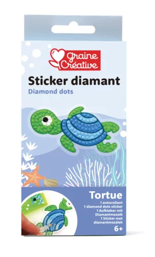 Graine Creative Gyémántfestő matrica – Teknős