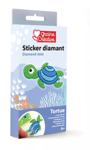 Graine Creative Gyémántfestő matrica – Teknős