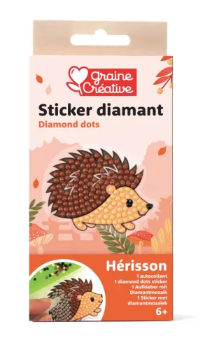 Graine Creative Gyémántfestő matrica– Süni