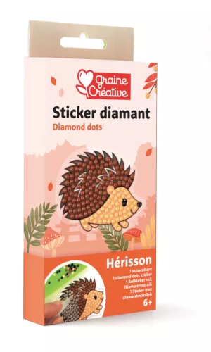 Graine Creative Gyémántfestő matrica– Süni