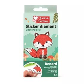 Graine Creative Gyémántfestő matrica – Róka
