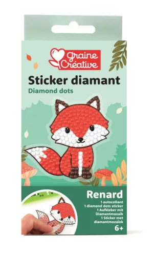 Graine Creative Gyémántfestő matrica – Róka
