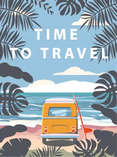 Graine Creative Számfestő – Time to travel (30×40 cm)