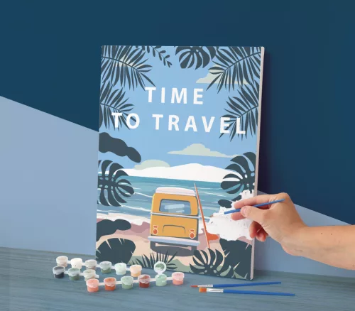 Graine Creative Számfestő – Time to travel (30×40 cm)
