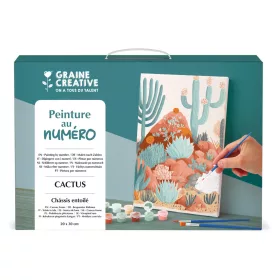 Graine Creative Számfestő – Kaktusz (20×30 cm)
