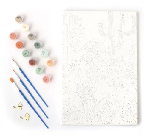 Graine Creative Számfestő – Kaktusz (20×30 cm)