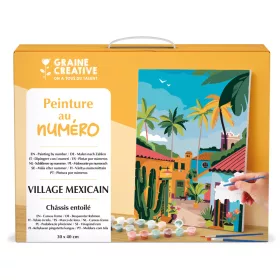 Graine Creative Számfestő – Mexikói falu (30×40 cm)