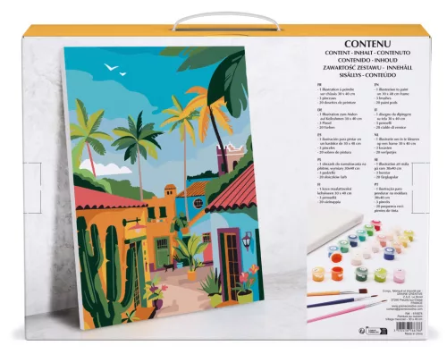 Graine Creative Számfestő – Mexikói falu (30×40 cm)