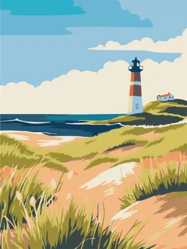 Graine Creative Számfestő – Világítótorony (30×40 cm)