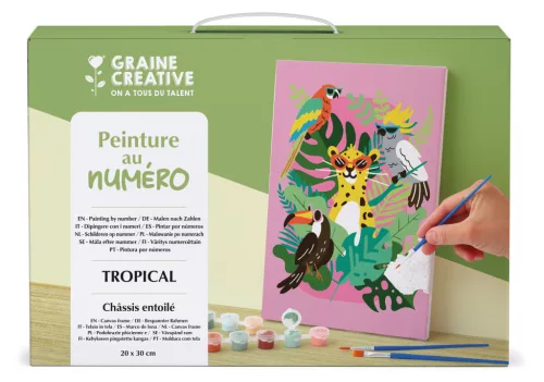 Graine Creative Számfestő – Trópusokon (20×30 cm)