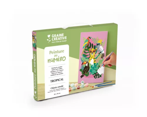 Graine Creative Számfestő – Trópusokon (20×30 cm)
