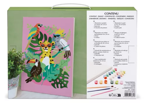 Graine Creative Számfestő – Trópusokon (20×30 cm)