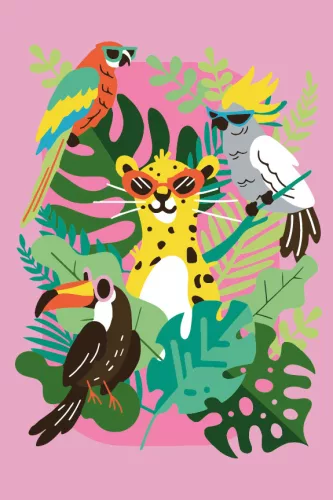 Graine Creative Számfestő – Trópusokon (20×30 cm)